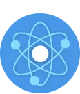 An atom icon to portray the subject of general science