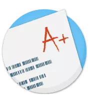 A drawing showing A+ on a exam paper
